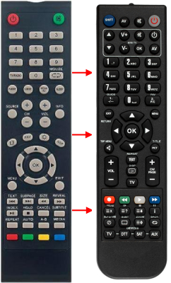 Replacement remote control for Cranker CR-TV22600
