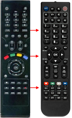 Replacement remote control for Logik L160
