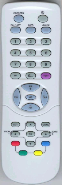 Replacement remote control for Thomson 32WF64ES TVVCR