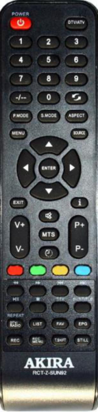 Replacement remote control for Akai AKTV3201C