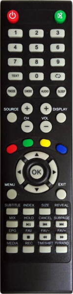 Replacement remote control for Brandt B3929HD