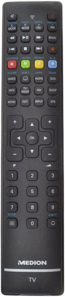 Replacement remote control for Medion MD31179