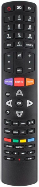 Replacement remote control for Tcl U55P6016