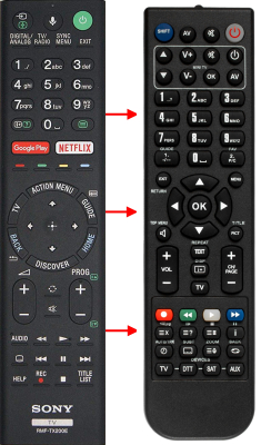 Replacement remote control for Sony KDL-49X8305