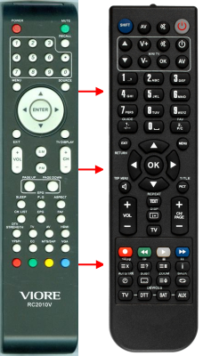Replacement remote control for Polaroid TQL48F4PR007-133