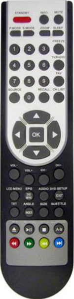 Replacement remote control for Akura APL2668