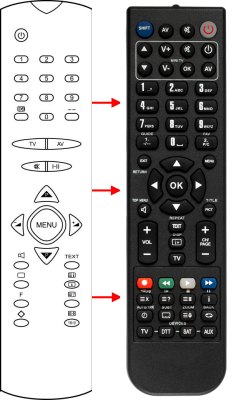 Replacement remote control for Classic IRC81396
