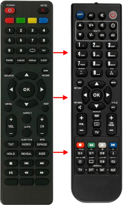 Replacement remote control for Miia MT39A02