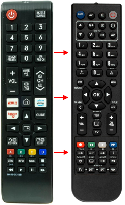 Replacement remote control for Samsung UE32T5370