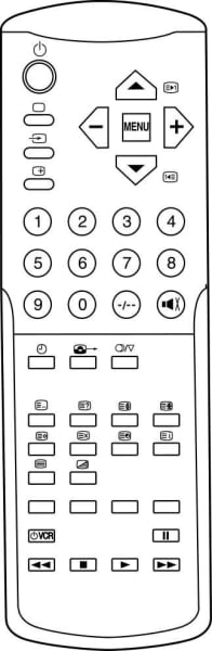 Replacement remote control for Samsung WS32W8VH