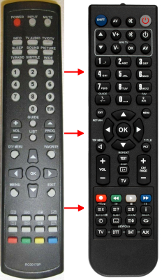 Replacement remote control for BenQ M24K