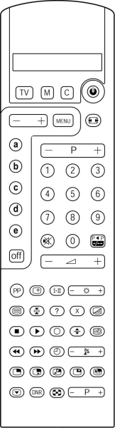 Replacement remote control for Carrefour 28PW6322