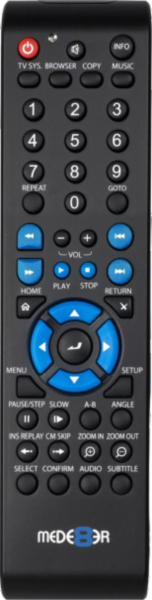 Replacement remote control for Fantec P2700
