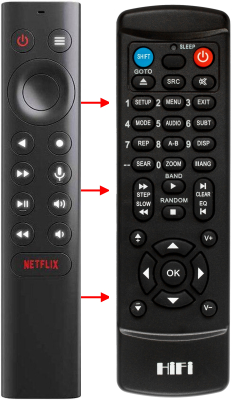 Replacement remote control for Nvidia 945125712500010