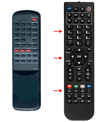 Replacement remote control for Sanyo 1AV0U10B00600