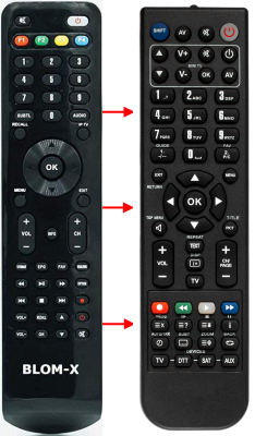 Replacement remote control for Blom-x ONE