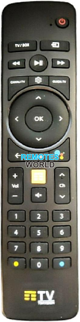 Replacement remote control for Telecom TIM VISION-BOX