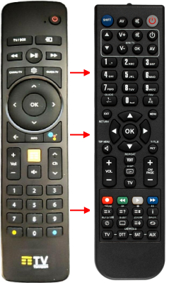 Replacement remote control for Telecom DGA4331TIM