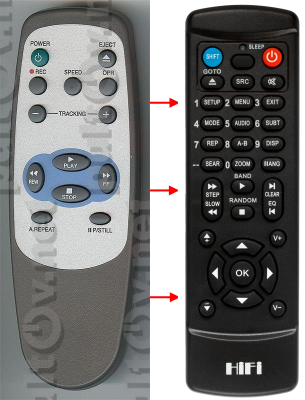 Replacement remote control for LG CL112TW