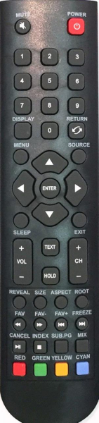 Replacement remote control for Mystery MTV-1628LW