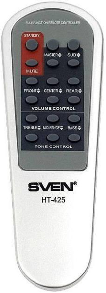 Replacement remote control for Sven HT-425