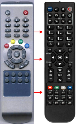 Replacement remote control for Digital M50