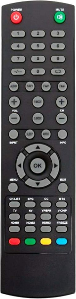 Replacement remote control for Rca RTU5540