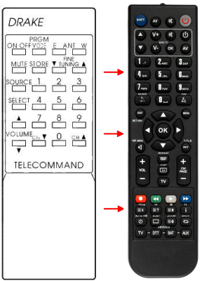 Replacement remote control for Arcon TITAN128(1VERS.)