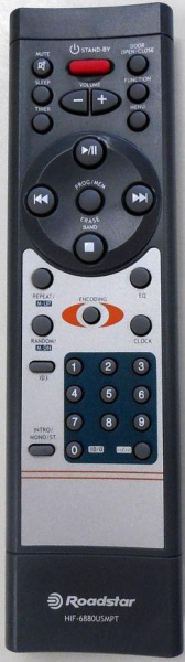 Replacement remote control for Roadstar HIF-6880USMPT