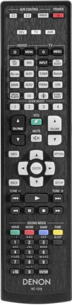 Replacement remote for Denon RC-1193, AVR-X4100W, AVR-X5200W