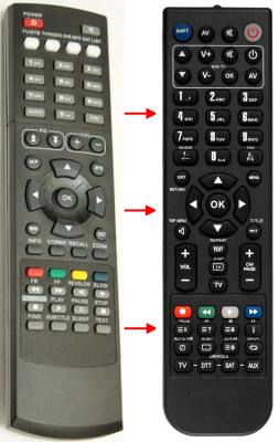 Replacement remote control for Zapp 1716