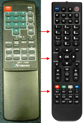 Replacement remote control for Hirschmann CRP3300