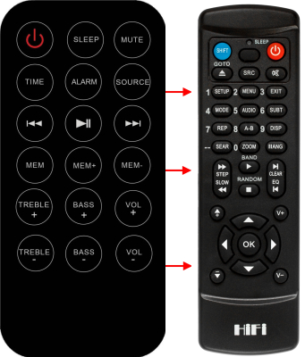 Replacement remote control for Big Ben TW9