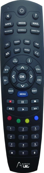 Replacement remote control for Altech UEC PVR9600Q