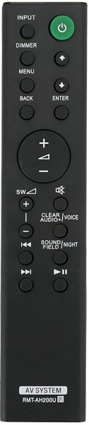 Replacement remote control for Sony SA-CT390