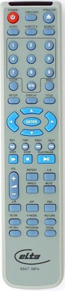 Replacement remote control for Manta DVD-051
