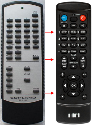 Replacement remote control for Teac/teak CD-P3400