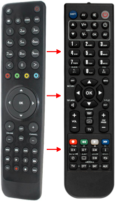Replacement remote control for Vu+ 3139 238 19652