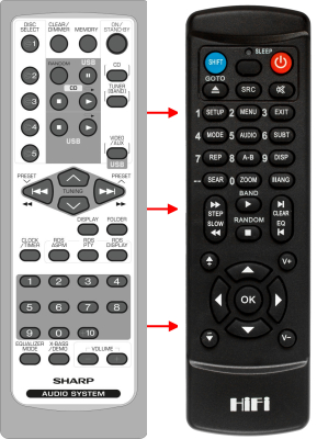 Replacement remote control for Bravo A579
