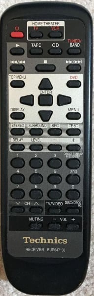 Replacement remote control for Technics SA-DX940