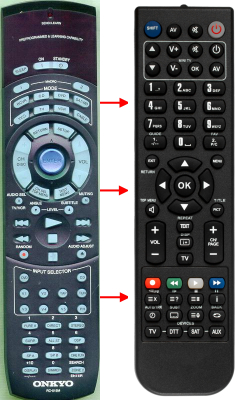 Replacement remote control for Onkyo RC515M