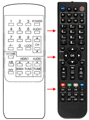 Replacement remote control for Seg SR099