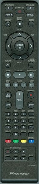 Replacement remote control for Pioneer S-BD707