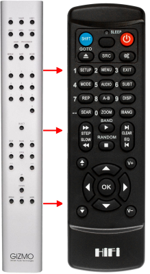 Replacement remote control for Densen BEAT B-200
