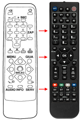 Replacement remote control for Classic IRC83032