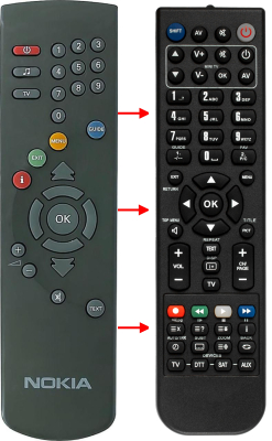 Replacement remote control for Schaub Lorenz DVB9200DIGITAL