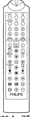 Replacement remote control for France Telecom 3104 207 01361