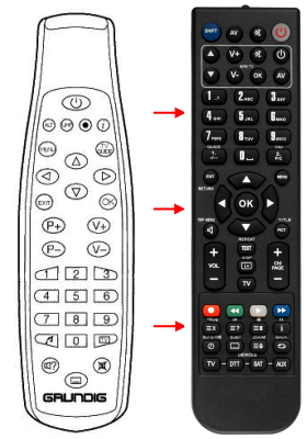 Replacement remote control for Ft M165