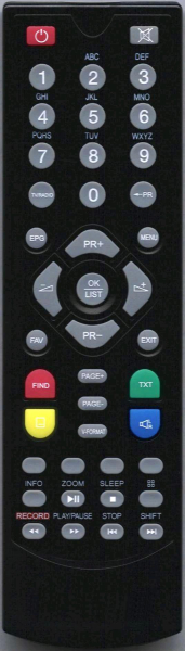 Replacement remote control for Iberosat TD5700