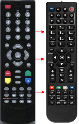 Replacement remote control for Commander 8300HD